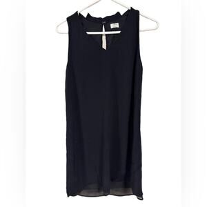 Aritzia Wilfred Little Black Dress Chiffon Lining size Small Sleeveless